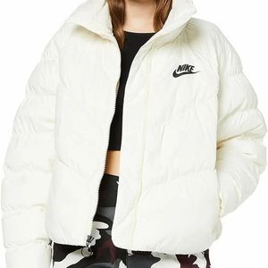 Nike Womens NSW Synthetic Fill Jacket Womens Cd4216-110 $170 Cream  XL